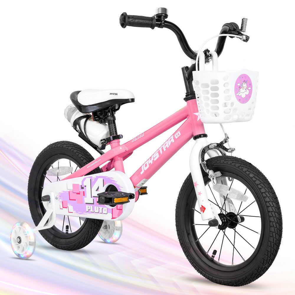 JOYSTAR Pluto 2.0 Kids Bike with Flash Training Wheels