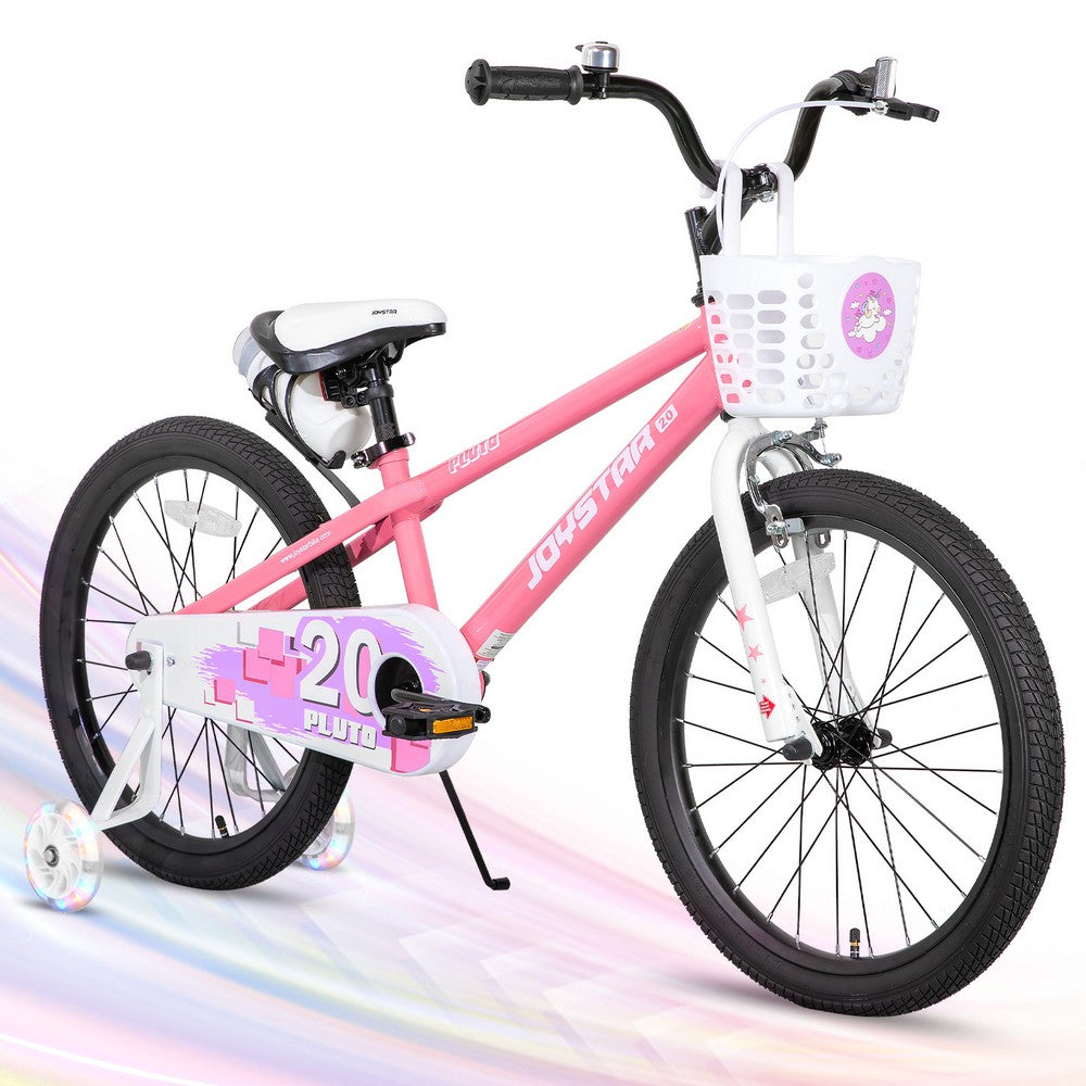 JOYSTAR Pluto 2.0 Kids Bike with Flash Training Wheels