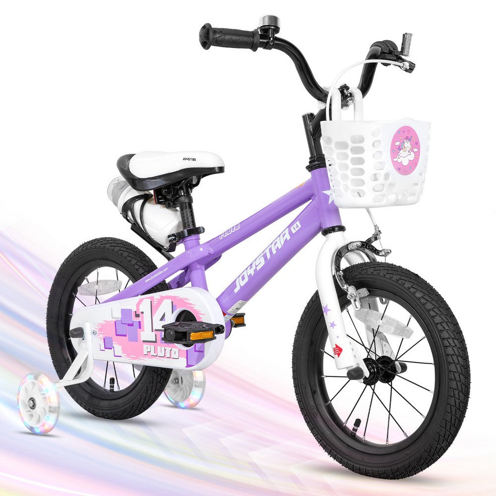 JOYSTAR Pluto 2.0 Kids Bike with Flash Training Wheels