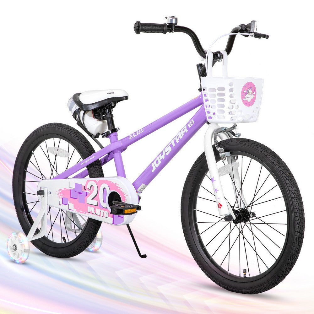 JOYSTAR Pluto 2.0 Kids Bike with Flash Training Wheels