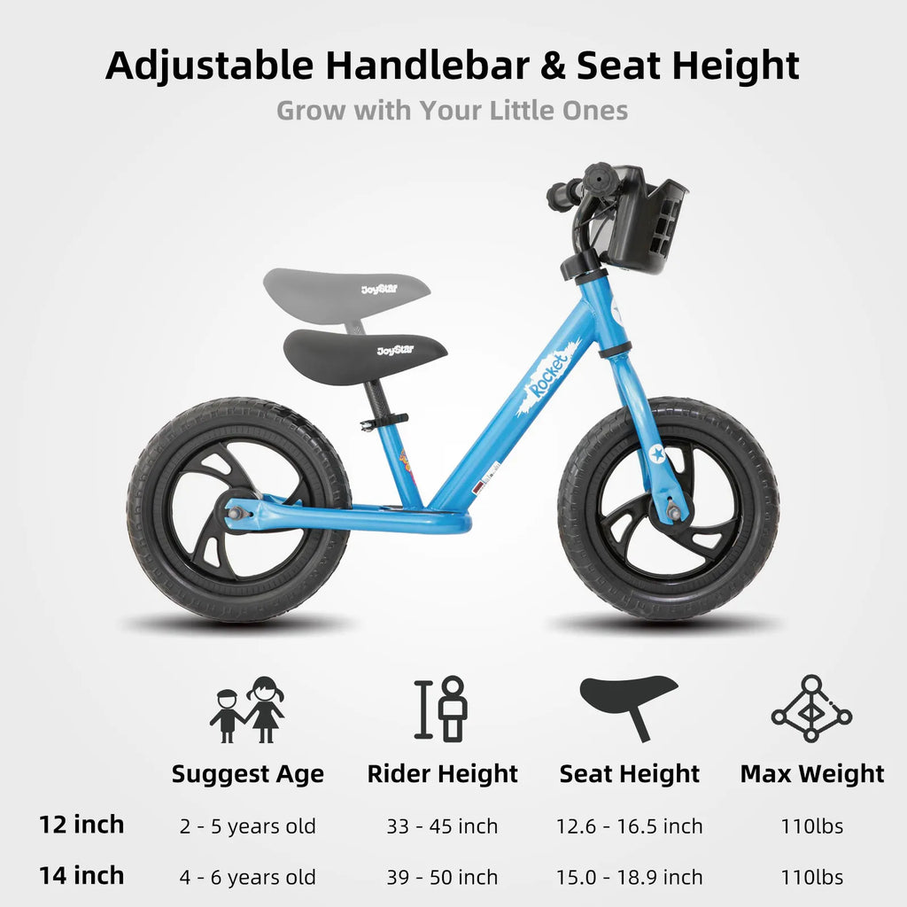 JOYSTAR Roadster 12"/14" Kids Balance Bike