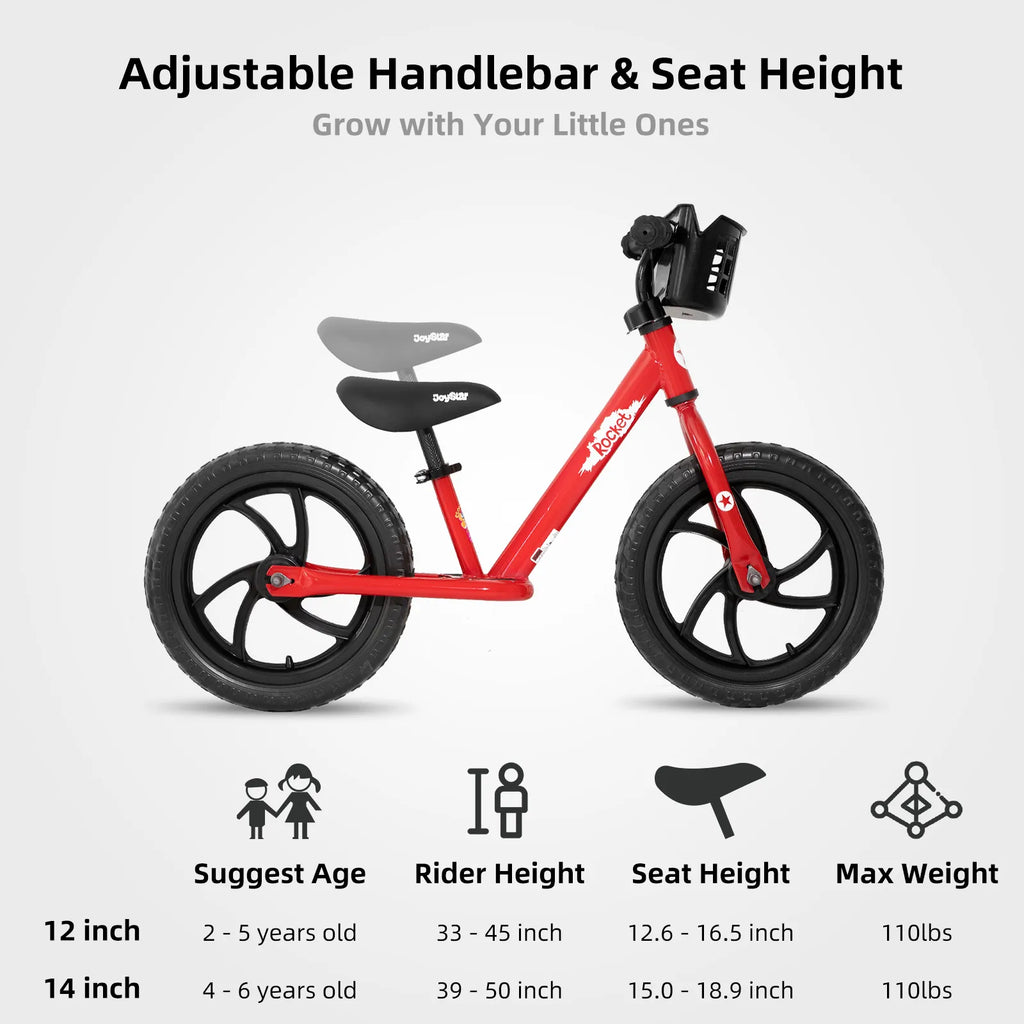 JOYSTAR Roadster 12"/14" Kids Balance Bike