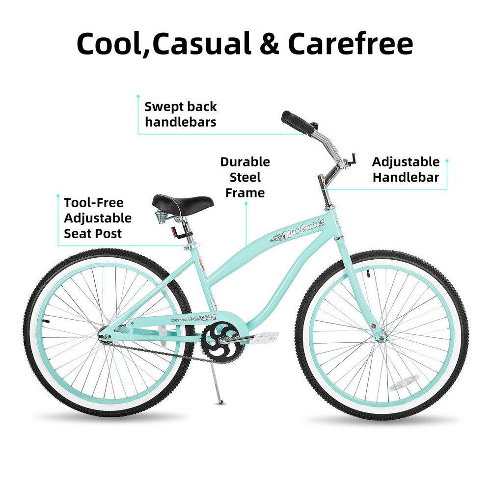 JOYSTAR 20 24 26 Inch Beach Cruiser Bike
