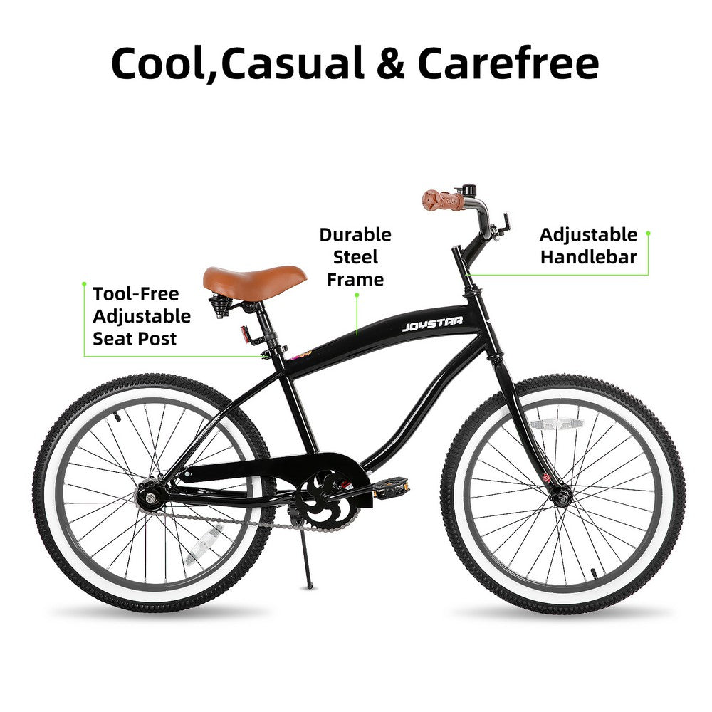 JOYSTAR 20 24 26 Inch Beach Cruiser Bike