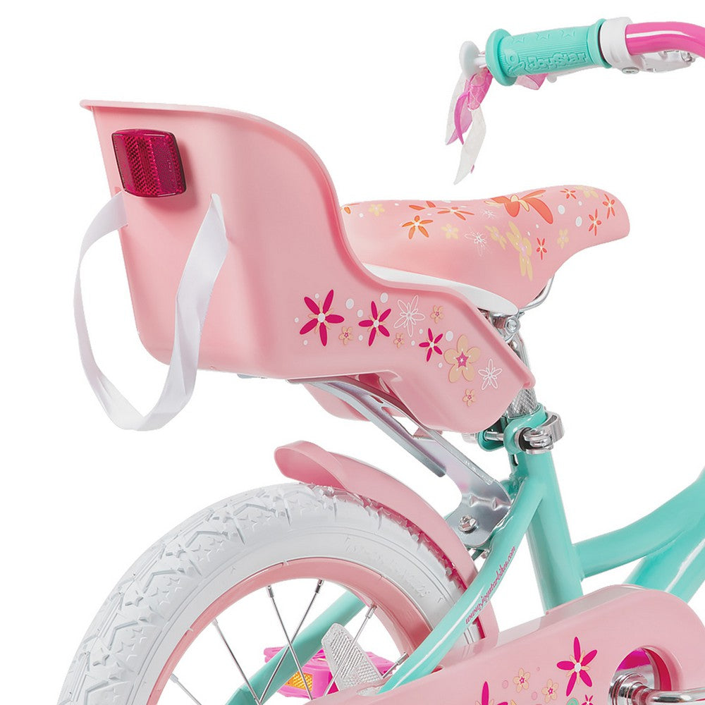 JOYSTAR Unicorn Girls Bike with Doll Carrier