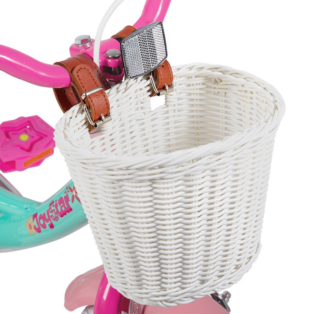 JOYSTAR Unicorn Girls Bike with Doll Carrier