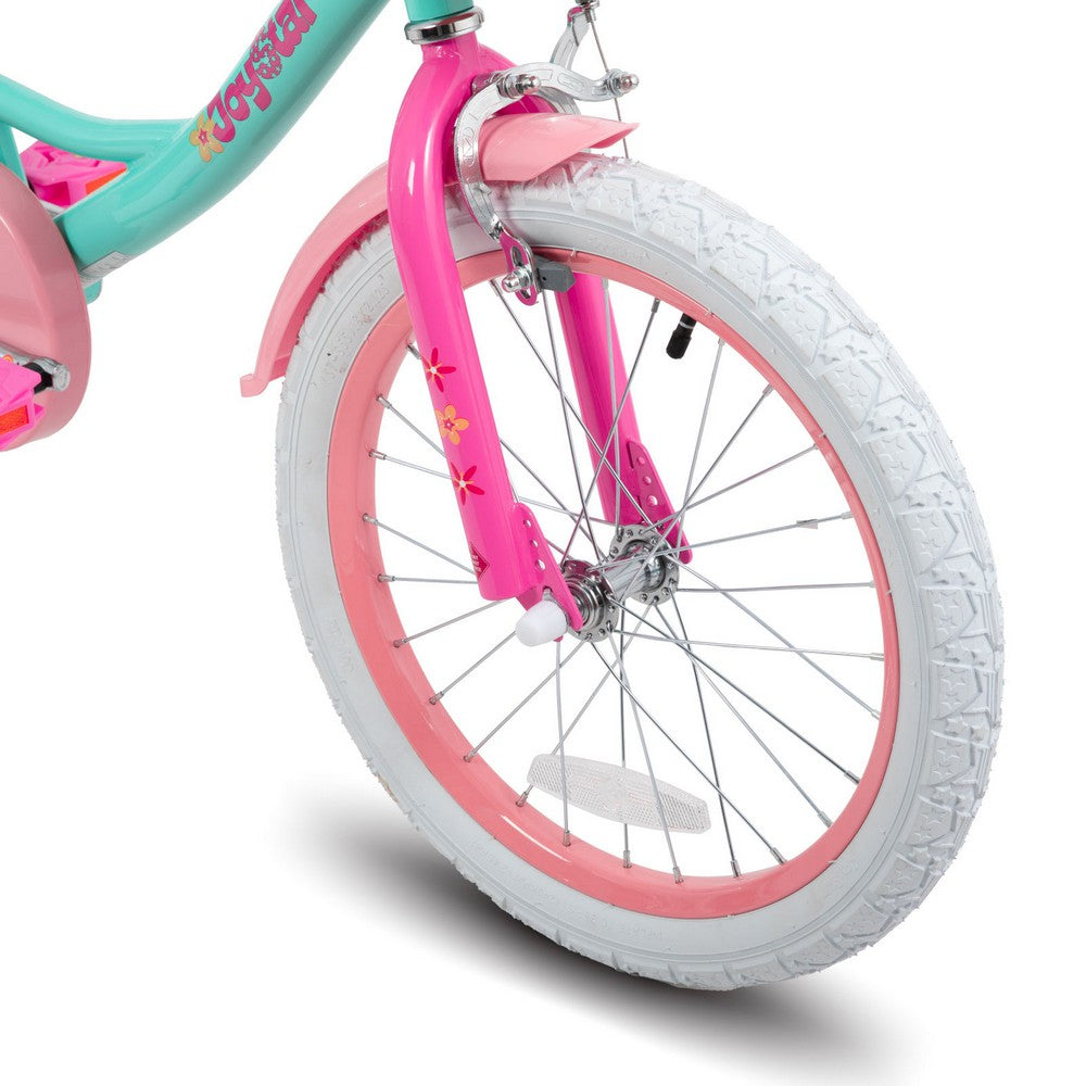 JOYSTAR Unicorn Girls Bike with Doll Carrier