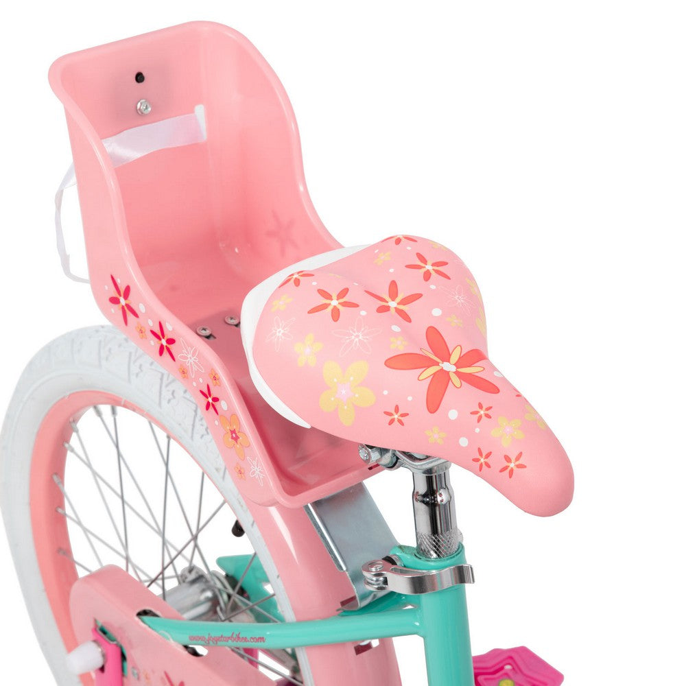 JOYSTAR Unicorn Girls Bike with Doll Carrier