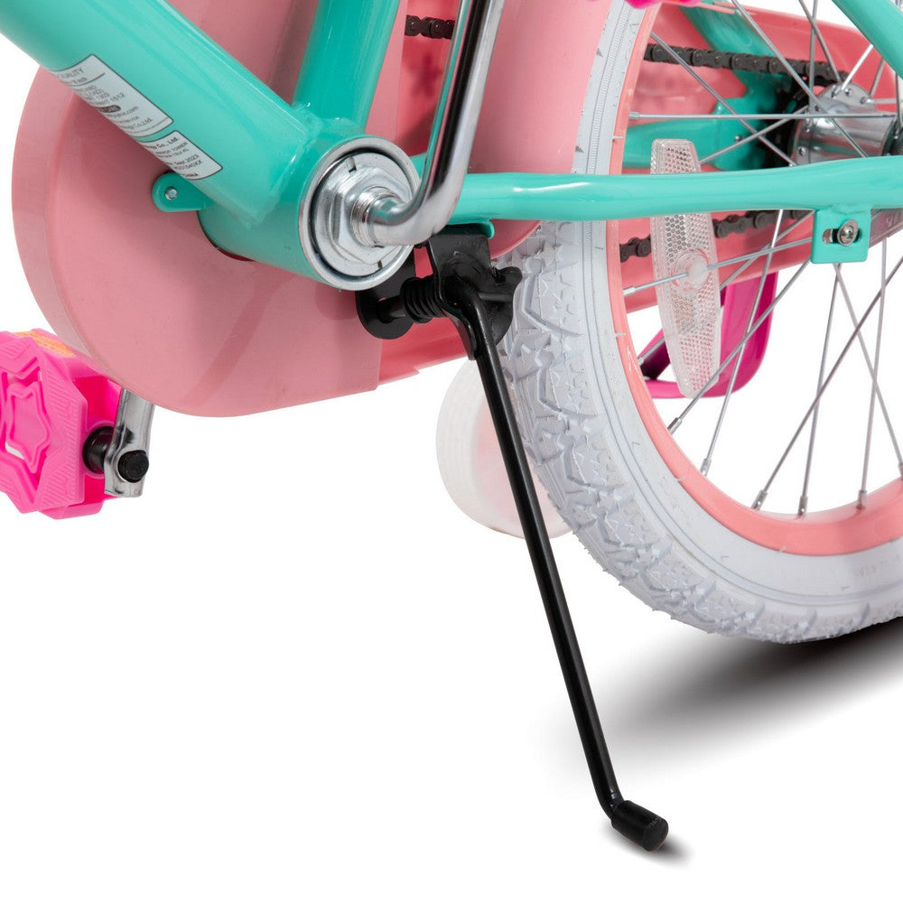 JOYSTAR Unicorn Girls Bike with Doll Carrier