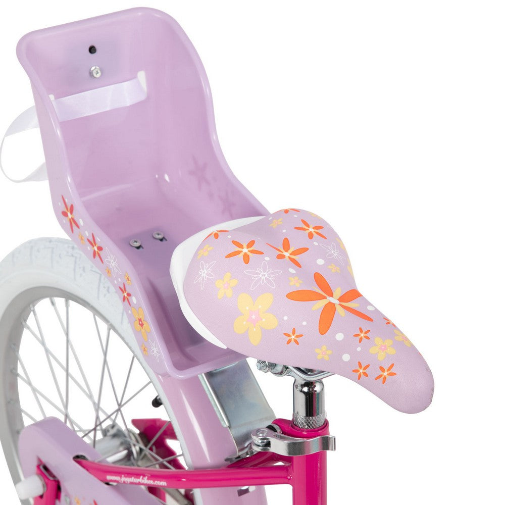 JOYSTAR Unicorn Girls Bike with Doll Carrier