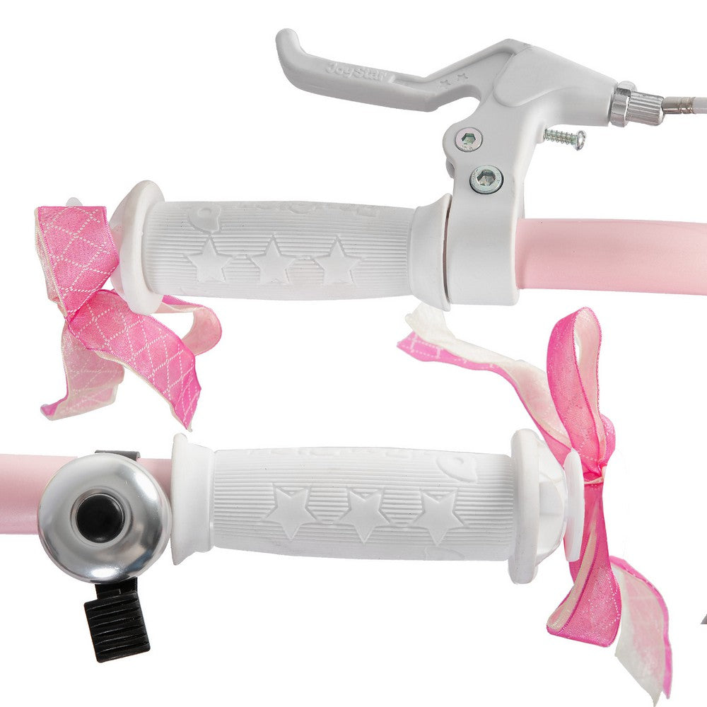 JOYSTAR Unicorn Girls Bike with Doll Carrier