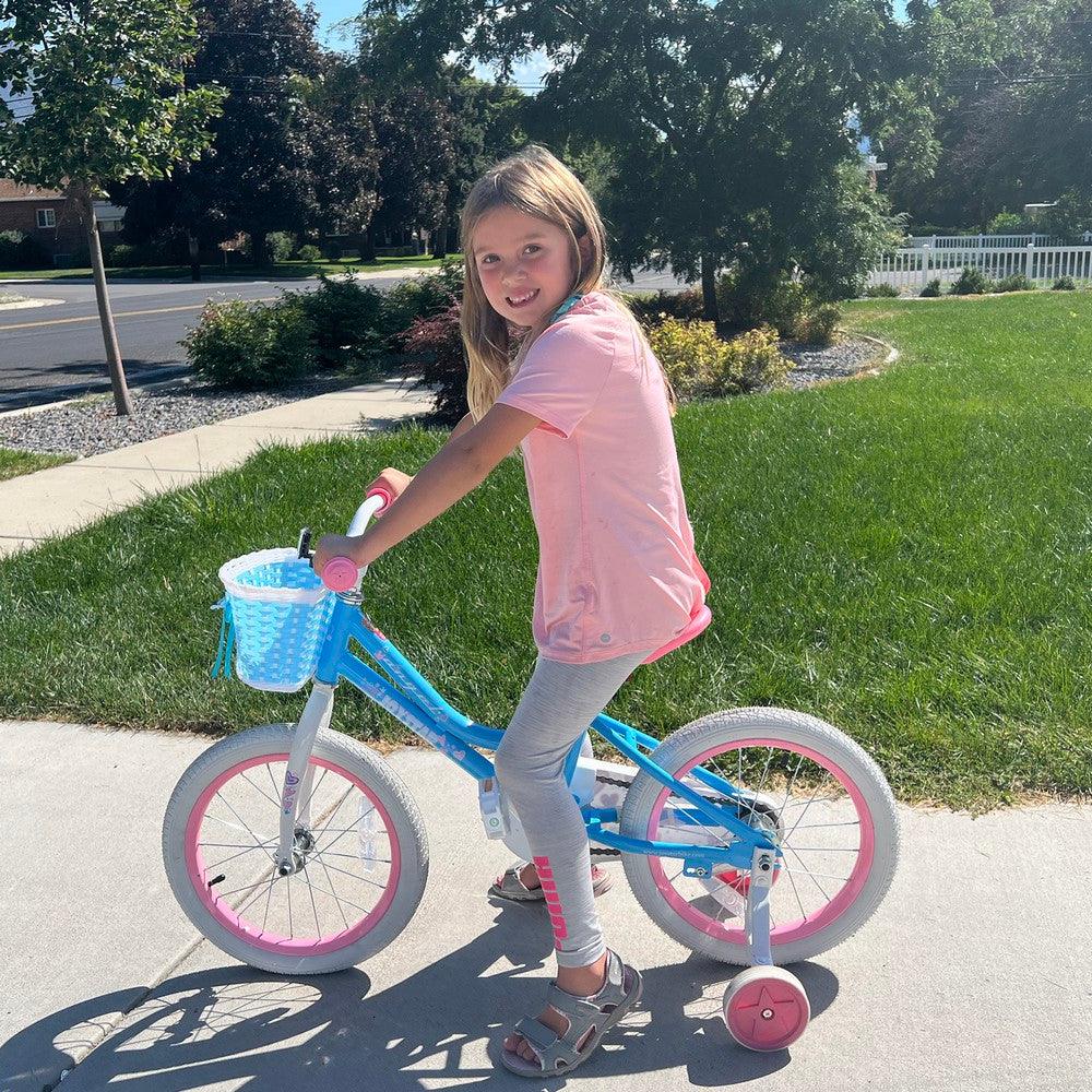 JOYSTAR Angel Girls Bike with Training Wheels & Basket