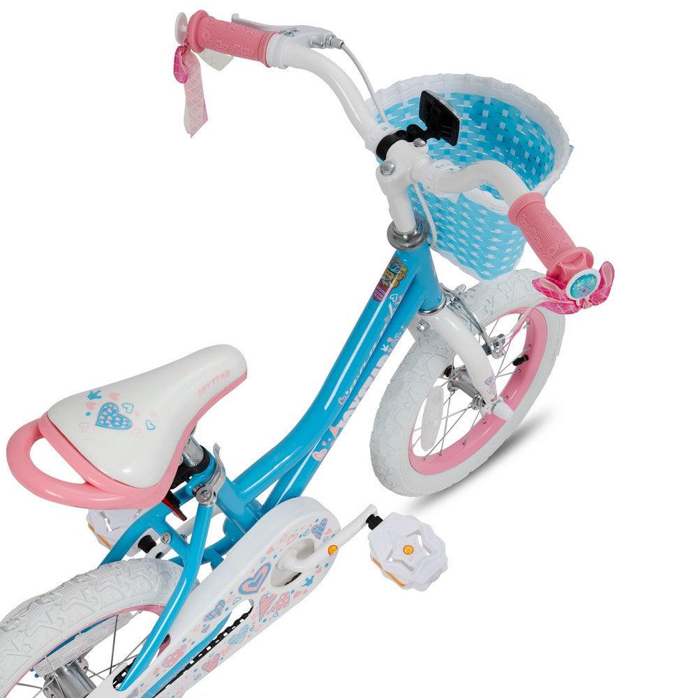 JOYSTAR Angel Girls Bike with Training Wheels & Basket