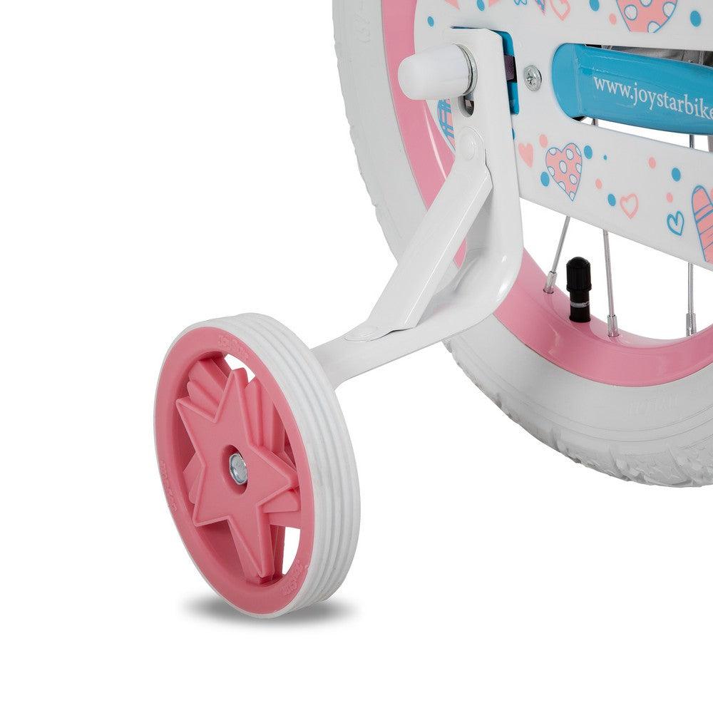 JOYSTAR Angel Girls Bike with Training Wheels & Basket