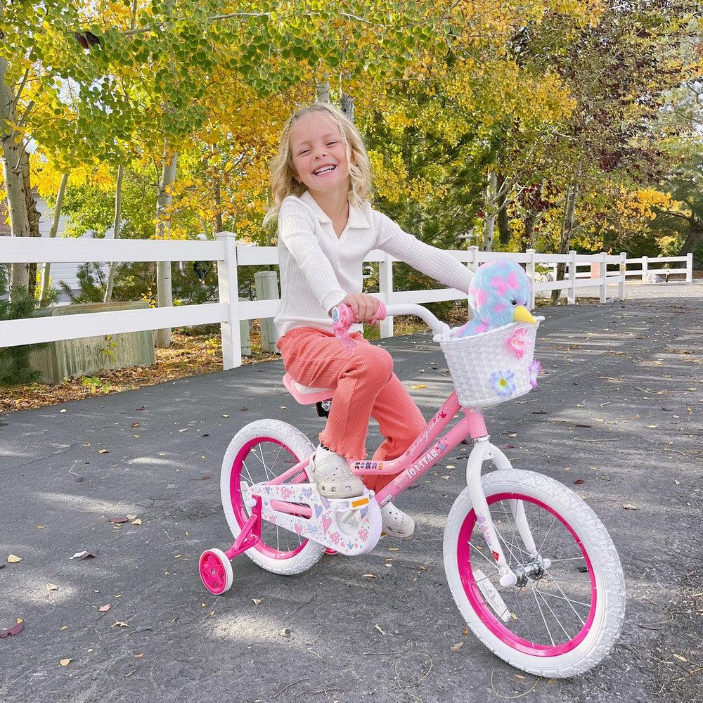 JOYSTAR Angel Girls Bike with Training Wheels & Basket
