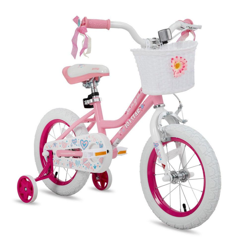 JOYSTAR Angel Girls Bike with Training Wheels & Basket