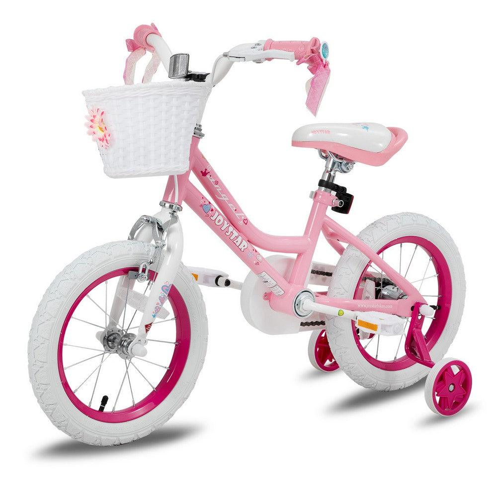 JOYSTAR Angel Girls Bike with Training Wheels & Basket