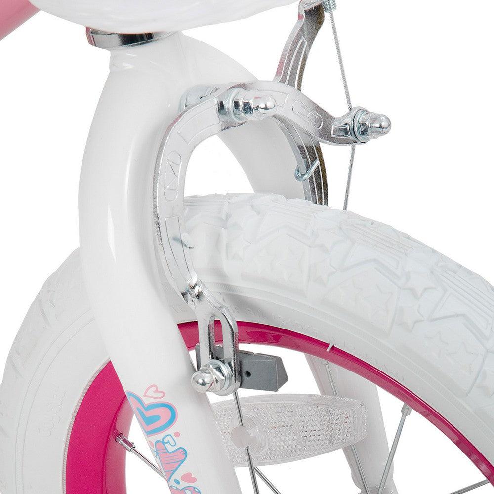 JOYSTAR Angel Girls Bike with Training Wheels & Basket