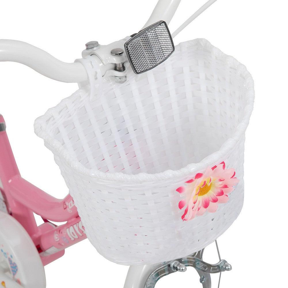 JOYSTAR Angel Girls Bike with Training Wheels & Basket