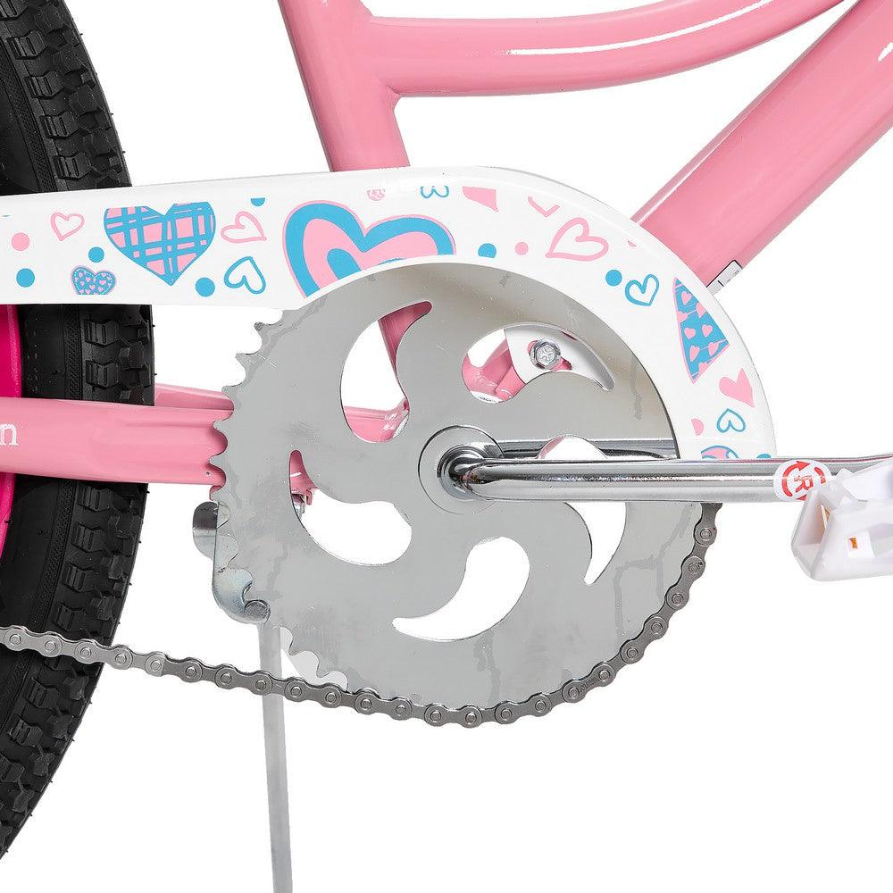 JOYSTAR Angel Girls Bike with Training Wheels & Basket
