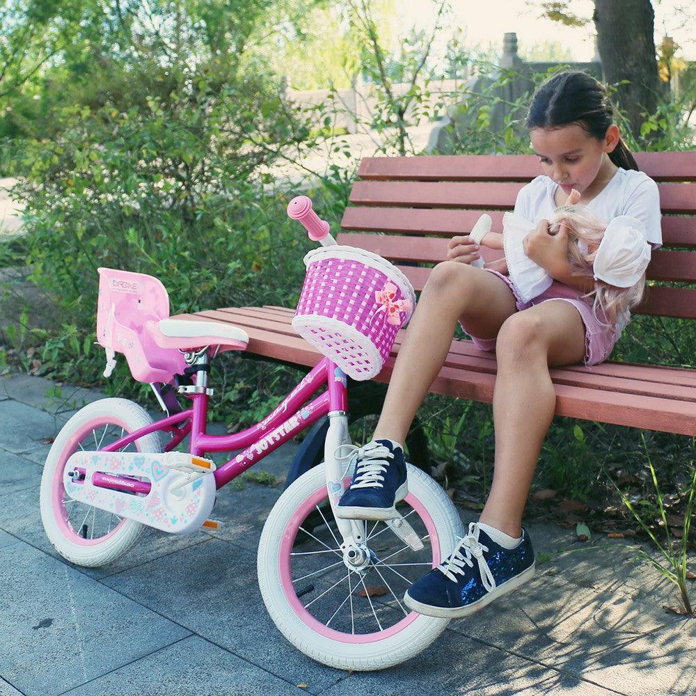 JOYSTAR Angel Girls Bike with Training Wheels & Basket
