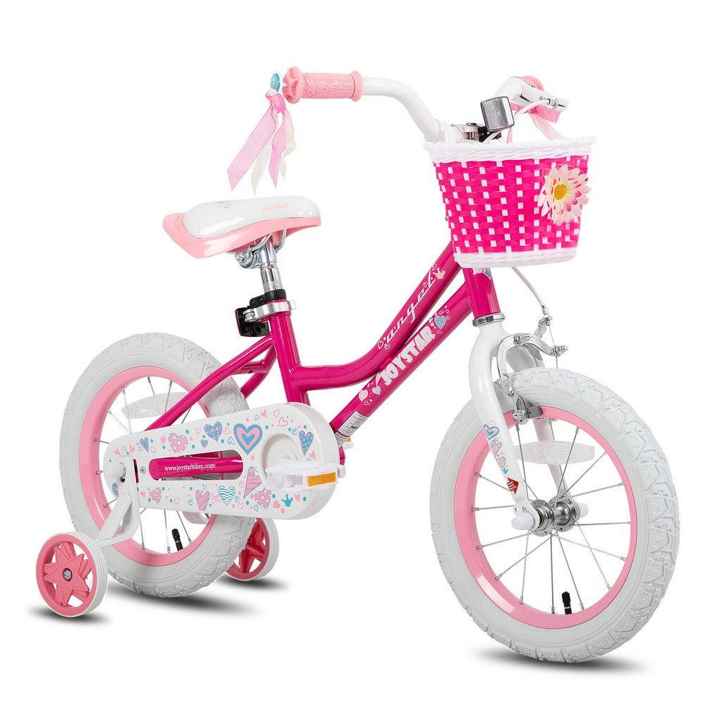 JOYSTAR Angel Girls Bike with Training Wheels & Basket