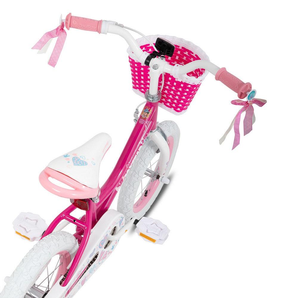 JOYSTAR Angel Girls Bike with Training Wheels & Basket