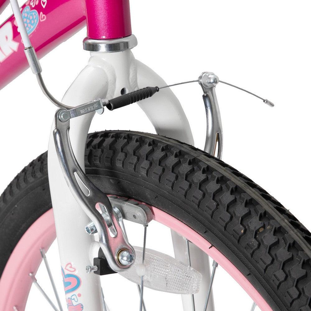 JOYSTAR Angel Girls Bike with Training Wheels & Basket