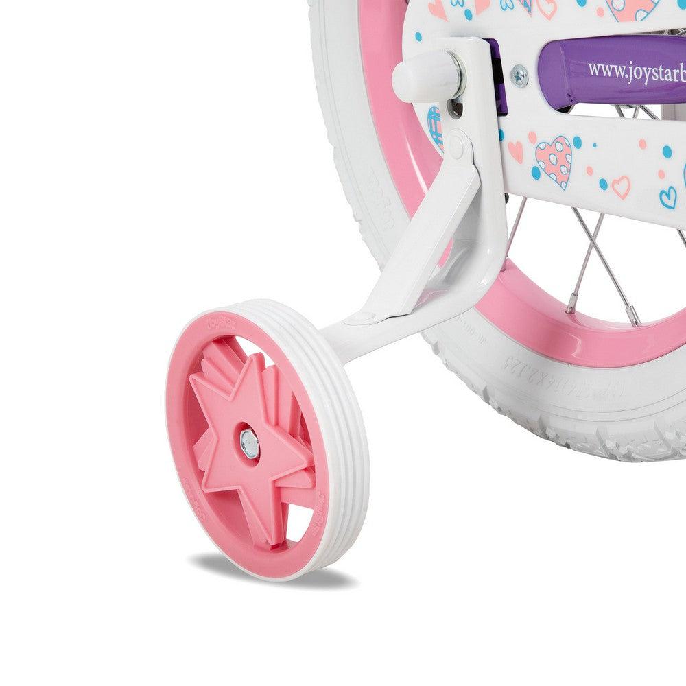 JOYSTAR Angel Girls Bike with Training Wheels & Basket