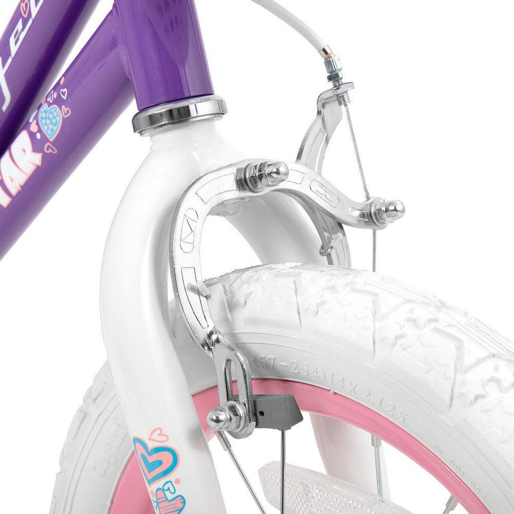 JOYSTAR Angel Girls Bike with Training Wheels & Basket