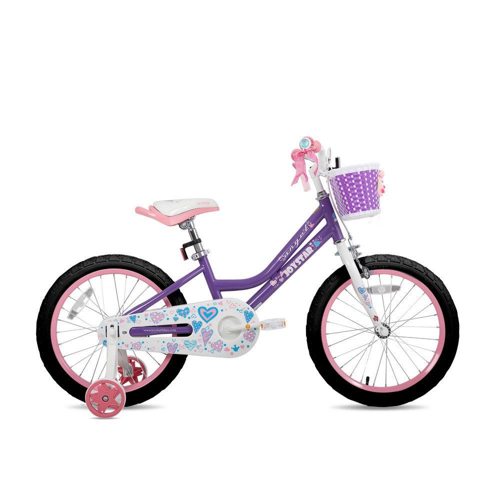 JOYSTAR Angel Girls Bike with Training Wheels & Basket