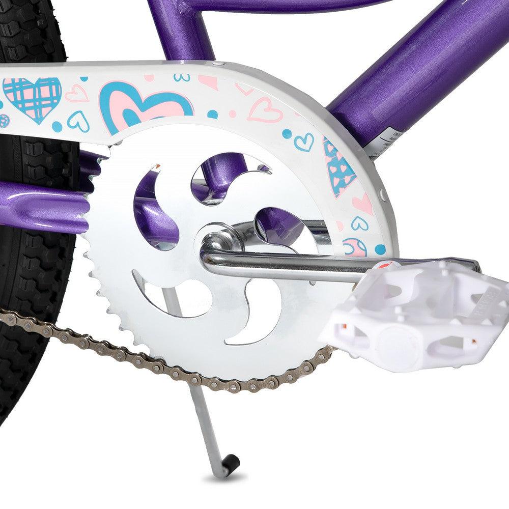 JOYSTAR Angel Girls Bike with Training Wheels & Basket