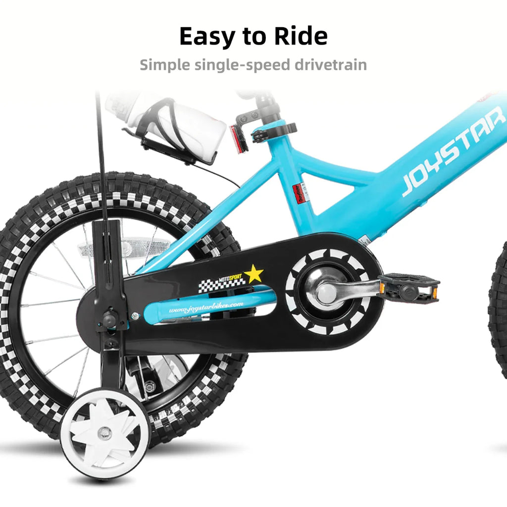 JOYSTAR Little Rock Kids Bike for Boys 2-7 Years - Bike Flag - Number Plate