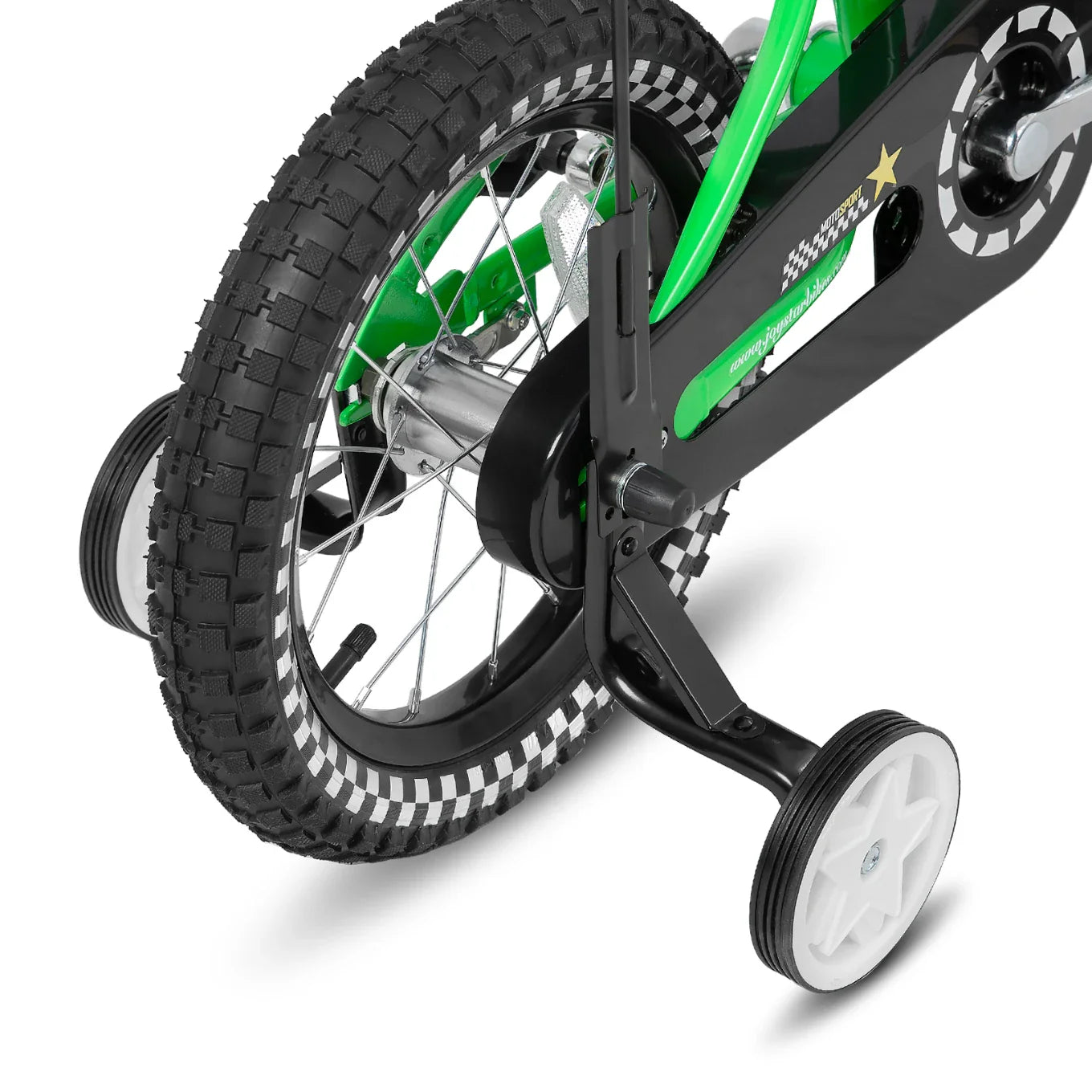 JOYSTAR Little Rock Kids Bike for Boys 2-7 Years - Bike Flag - Number Plate