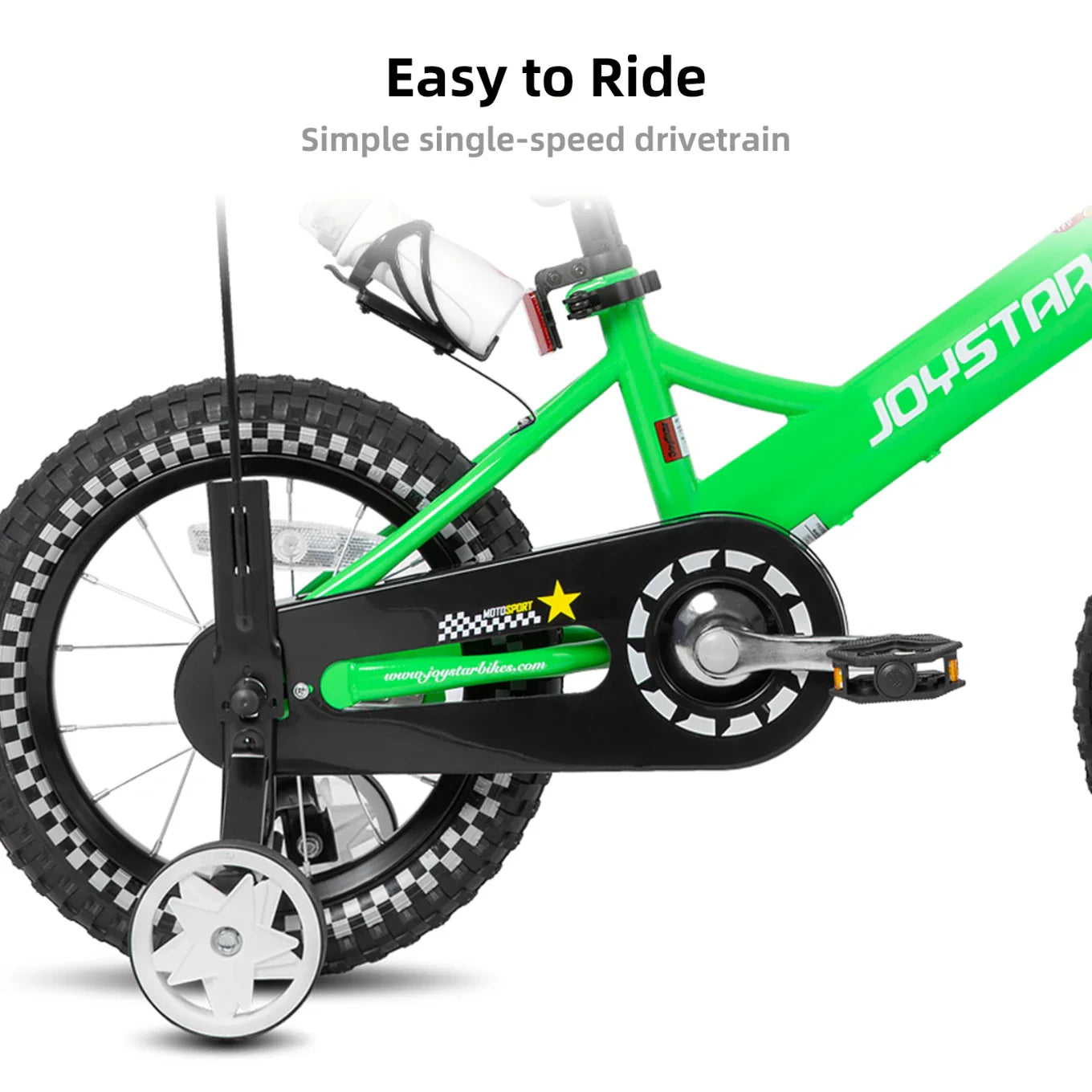 JOYSTAR Little Rock Kids Bike for Boys 2-7 Years - Bike Flag - Number Plate