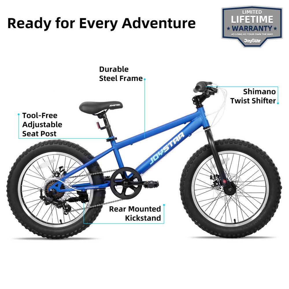 JOYSTAR 20" Fat Tire Kids Mountain Bike