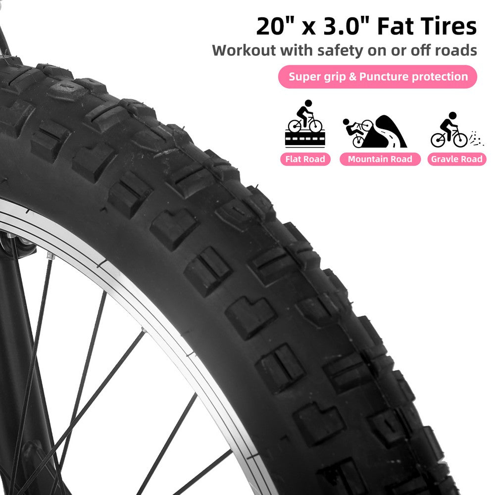 JOYSTAR 20" Fat Tire Kids Mountain Bike