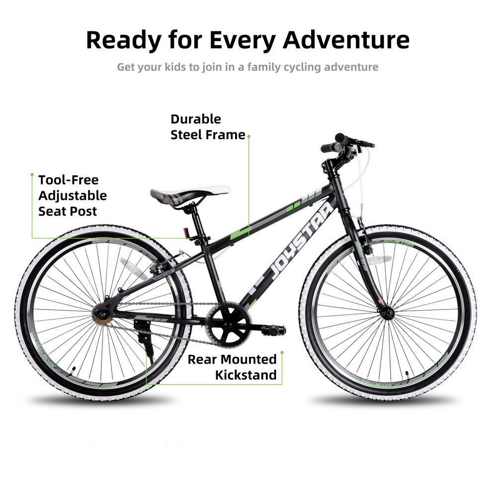 JOYSTAR Lubbock 20" 24" Kids Mountain Bike Single Speed/7-Speed Bicycle