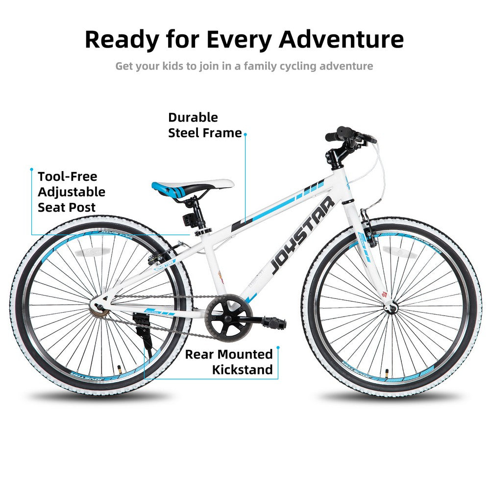 JOYSTAR Lubbock 20" 24" Kids Mountain Bike Single Speed/7-Speed Bicycle