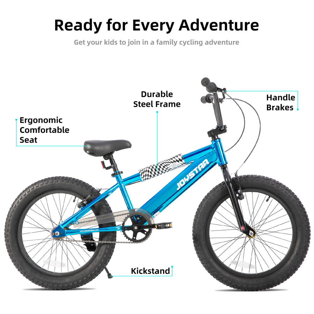 JOYSTAR 16 20 Inch BMX Style Kid's Bikes with Training Wheels