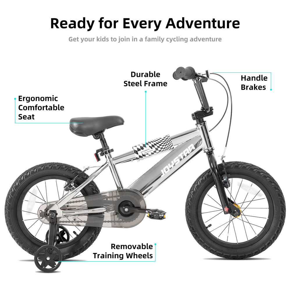 JOYSTAR 16 20 Inch BMX Style Kid's Bikes with Training Wheels