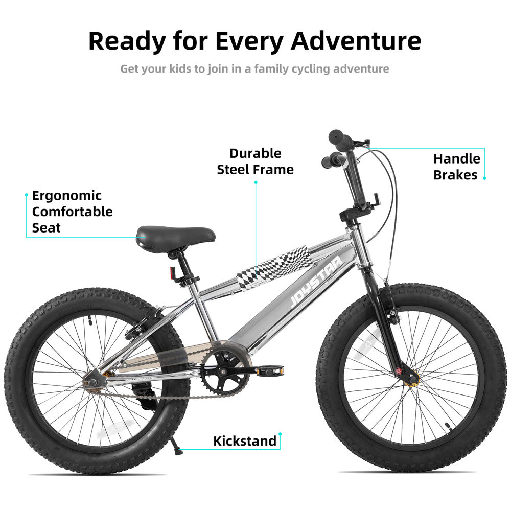 JOYSTAR 16 20 Inch BMX Style Kid's Bikes with Training Wheels