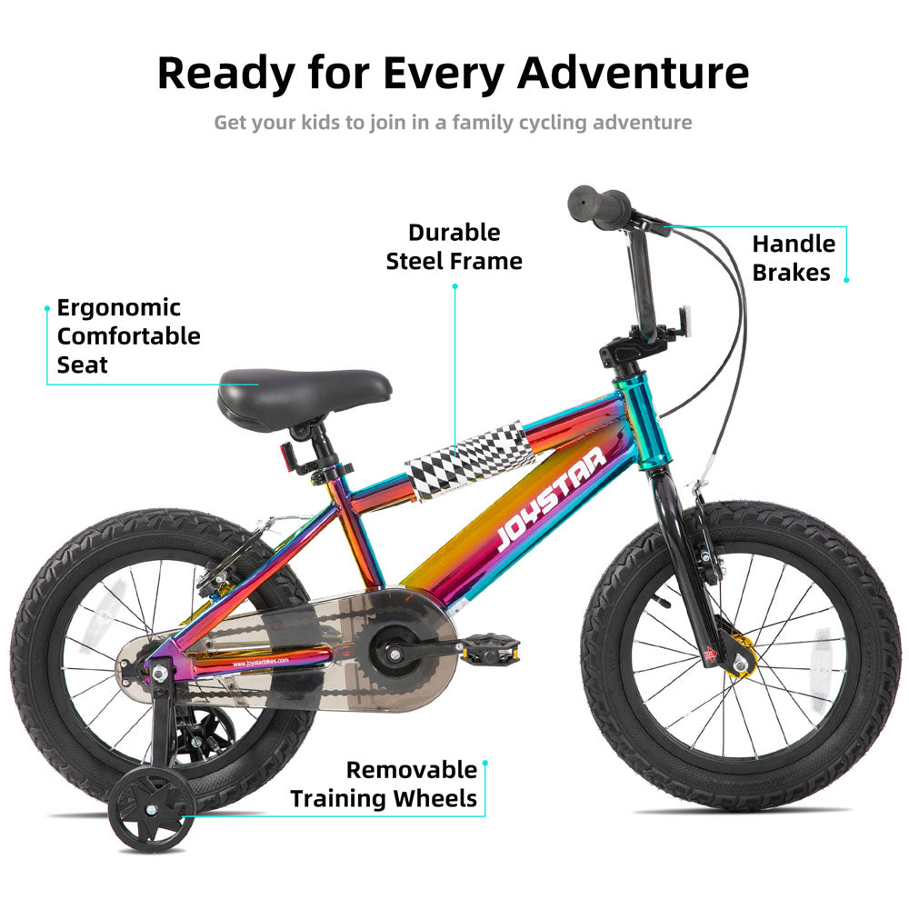 JOYSTAR 16 20 Inch BMX Style Kid's Bikes with Training Wheels