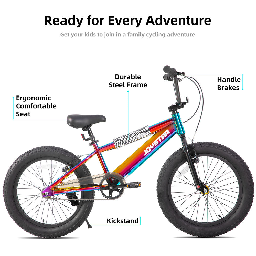 JOYSTAR 16 20 Inch BMX Style Kid's Bikes with Training Wheels