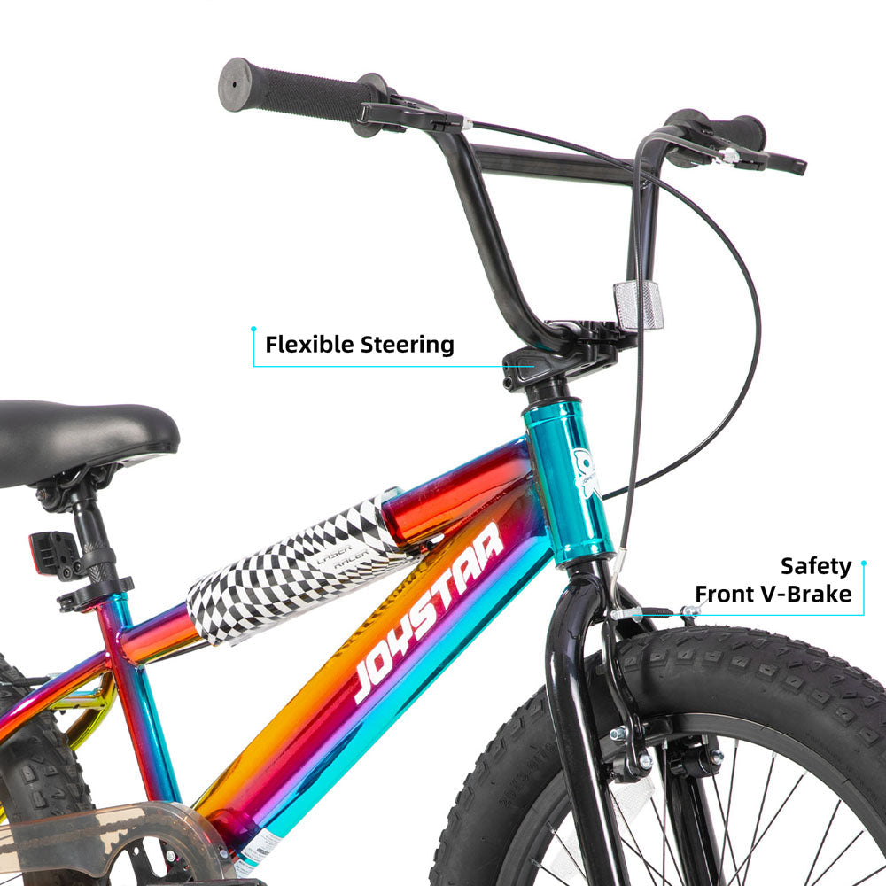 JOYSTAR 16 20 Inch BMX Style Kid's Bikes with Training Wheels