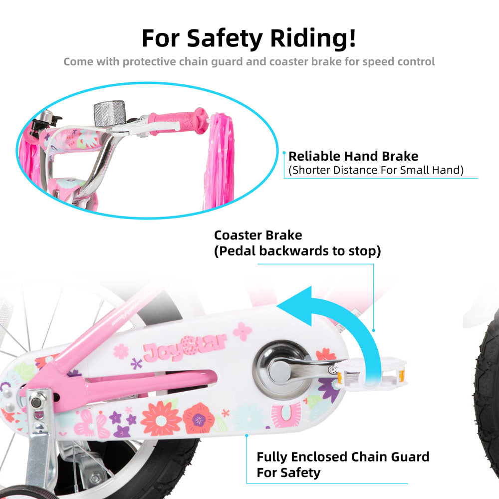 JOYSTAR Little Violet Kids Bike for Girls