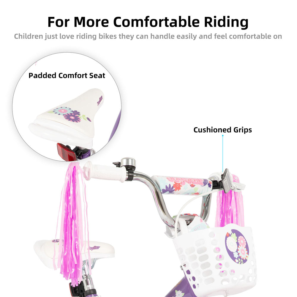 JOYSTAR Little Violet Kids Bike for Girls