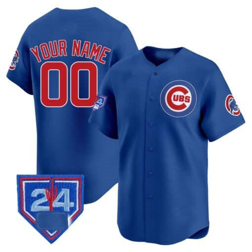 Chicago Cubs 2024 Spring Training Patch Vapor Premier Limited Custom Jersey V2 – Royal Baseball Jersey