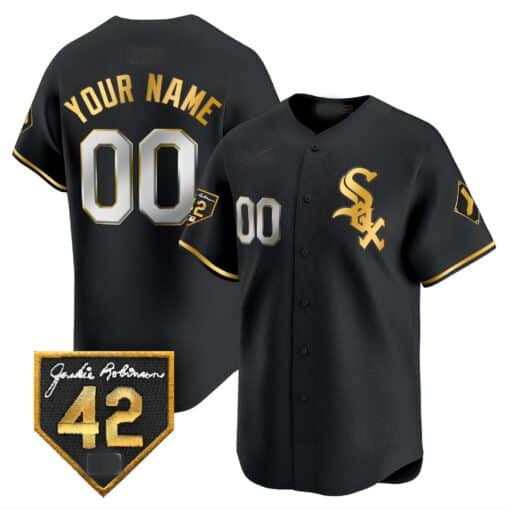 Chicago White Sox 2024 Jackie Robinson Patch Vapor Premier Limited Custom Jersey – All Stitched-Black Baseball Jersey