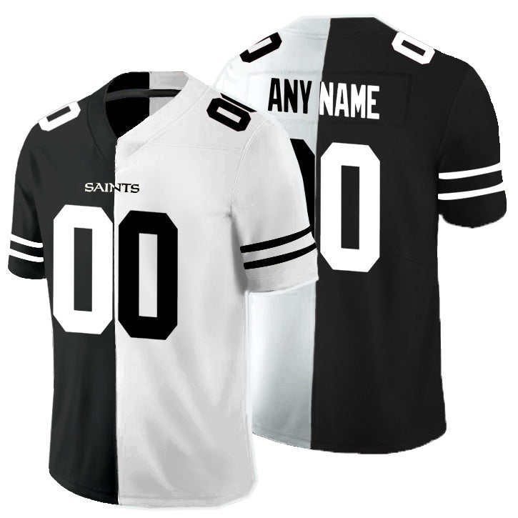 Custom NO.Saints Black And White Split Vapor Untouchable Limited Jersey